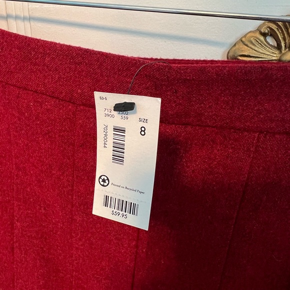 The Limited Red Wool Blend Suit (jacket and skirt) - Picture 5 of 9